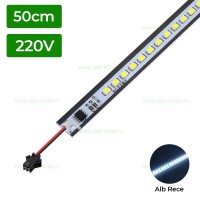 BENZI LED, Banda Rigida LED 50cm 220V Fara Profil, LED-Zone.ro