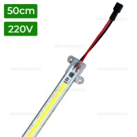 BENZI LED, Banda Rigida LED 50cm 220V COB, LED-Zone.ro
