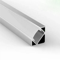 PROFILE ALUMINIU APLICATE, Black Friday - Profil Aluminiu Aplicat 90 Grade Dispersor Alb 2M 12.5MM, LED-Zone.ro