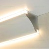 Profil Aluminiu Aplicat 90 Grade Iluminare Dubla 3M 9.6MM