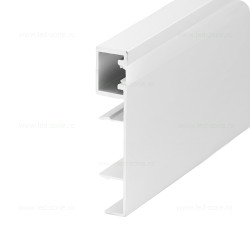 Profil Aluminiu Aplicat Alb Dispersor Alb 2M 14.3MM Plinta