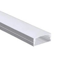 PROFILE ALUMINIU APLICATE, Black Friday - Profil Aluminiu Aplicat Dispersor Alb 2M 21MM, LED-Zone.ro