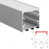 Profil Aluminiu Aplicat Dispersor Alb 2M 32MM