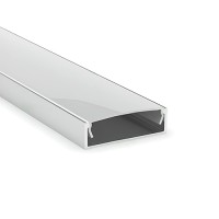 PROFILE ALUMINIU APLICATE, Black Friday - Profil Aluminiu Aplicat Dispersor Mat 2M 27MM, LED-Zone.ro