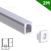 Profil Aluminiu Aplicat Dispersor Mat 2M 5.8MM LZ1783