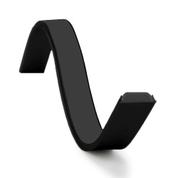 Profil Aluminiu Aplicat Negru Dispersor Negru 2M Flexibil 13MM 