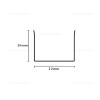 Profil Aluminiu Flexibil Montaj Neon Flex 12x16mm