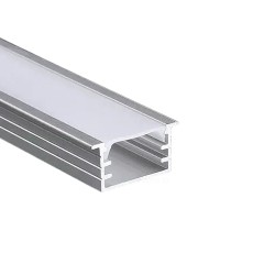 Profil Aluminiu Incastrat Dispersor Alb 2M 12MM