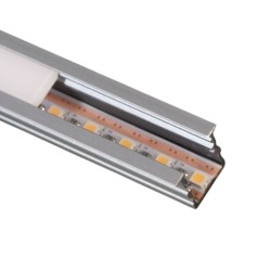 Profil Aluminiu Incastrat Dispersor Alb 3M 8mm cu Banda LED 24V