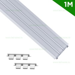 Profil Aluminiu Incastrat Dispersor Mat 1M 13MM