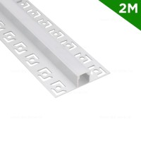 PROFILE BANDA LED, Profil Aluminiu Incastrat Sub Tencuiala 2M 10MM, LED-Zone.ro
