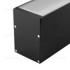 Profil Aluminiu Suspendat Negru Dispersor Alb 2M 32MM
