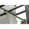 Profil Aluminiu Suspendat Negru Dispersor Alb 2M 32MM