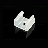 ACCESORII BANDA LED, Clema Fixare Profil Flexibil Semirotund Silicon 13x13mm, LED-Zone.ro