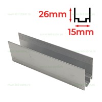 PROFILE ALUMINIU APLICATE - Reduceri Profil Aluminiu 5cm Montaj Neon Flex Promotie