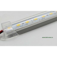 BENZI LED - Reduceri Profil Aluminiu Banda LED SMD5730 Tip U Dispersor Clar 12V Promotie