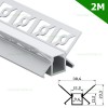 Profil Aluminiu Incastrat Sub Tencuiala 2M Colt Interior 9.6MM LZ9552