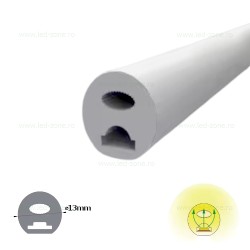 Profil Flexibil Aplicat Silicon Mat Rotund D-13mm
