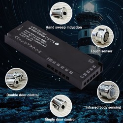 Sursa Slim 12V 60W Pentru Iluminat Banda LED Rafturi cu Senzor