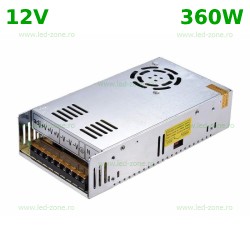 Sursa Alimentare Banda LED 12V 360W Carcasa Metal cu Ventilator