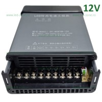 ALIMENTARE BANDA LED 12V - Reduceri Sursa Alimentare Banda LED 12V 400W IP43 Promotie