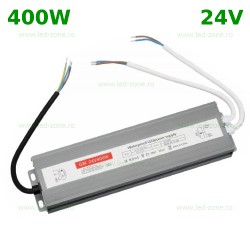 Sursa Alimentare Banda LED 24V 400W IP67 Waterproof Slim