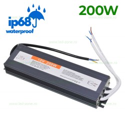 Sursa Alimentare Banda LED 12V 200W IP67 Waterproof Slim
