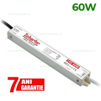 ALIMENTARE BANDA LED 24V, Sursa Alimentare Banda LED 24V 60W IP67 Waterproof Premium, LED-Zone.ro
