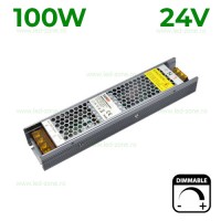 ALIMENTARE BANDA LED 24V, Sursa Alimentare Banda LED 24V 100W Slim Dimabila TRIAC, LED-Zone.ro