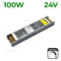 BENZI LED - Reduceri Sursa Alimentare Banda LED 24V 100W Slim Dimabila TRIAC Promotie