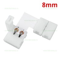 ACCESORII BANDA LED - Reduceri Conector Imbinare 2 Contacte Unghi 90 Banda LED 12V 8mm Promotie