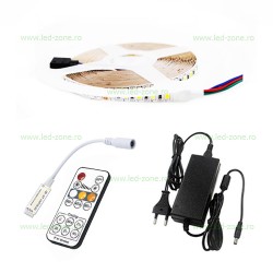 Kit Banda LED 2835 Dual White CCT 5M cu Telecomanda