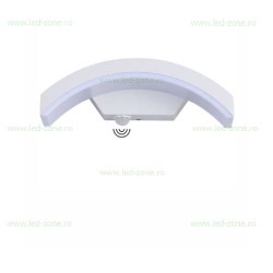 Aplica LED 24W Exterior Senzor Alba