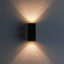 Aplica LED 2x1W Exterior Neagra LZ905F