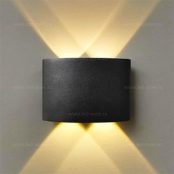 Aplica LED 2x2W Exterior Negru LZ2056-4