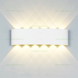 Aplica LED 2x6W Exterior Alb LZ813-12