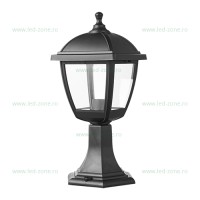FELINARE, Felinar Iluminat Exterior Aplicat Negru PAUL, LED-Zone.ro