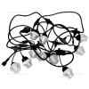 Ghirlanda 5M cu 10 Becuri LED IP65 Suspendate