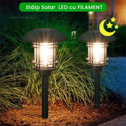 Stalp Gradina Solar cu Filament D170mm 