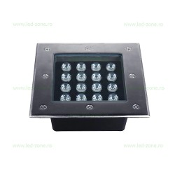 Spot LED Exterior Incastrat 16W 220V Patrat