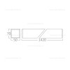 Corp Iluminat LED 45W 142cm Suspendat IP40 LZBN