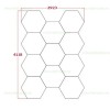 Set 11 Hexagoane LED Honeycomb 576W Tuburi 566mm
