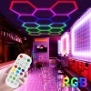 Set 14 Hexagoane LED Honeycomb RGB Digitale Tuburi 440mm