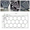Set 15 Hexagoane LED Honeycomb 552W Tuburi 443mm
