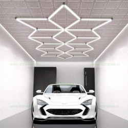 Set 16 Poligoane LED Hexagram 361W Tuburi 750mm