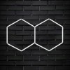 Set 2 Hexagoane LED Honeycomb 90W Tuburi 565mm