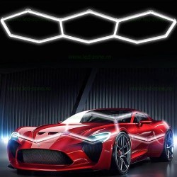 Set 3 Hexagoane LED Honeycomb 128W Tuburi 566mm