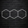 Set 3 Hexagoane LED Honeycomb 128W Tuburi 566mm