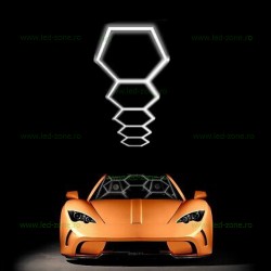 Set 5 Hexagoane LED Honeycomb 200W Tuburi 440mm LZ4103