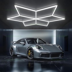 Set 6 Poligoane LED Hexagram 115W Tuburi 750mm